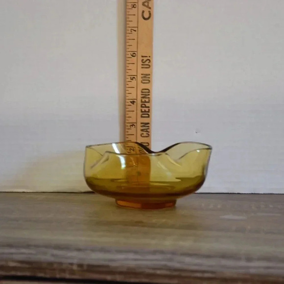 Vtg Anchor  Hocking Amber Chip & Dip Set - Picture 7 of 7